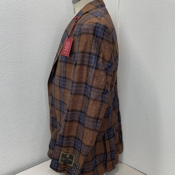 Patrick James Men’s Plaid Wool-Blend Sportcoat - Picture 3 of 7